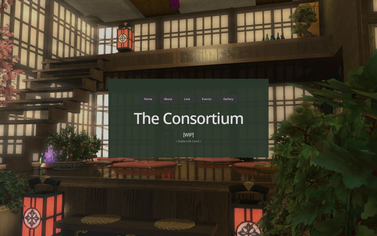 Carrd profile picture for @consortium